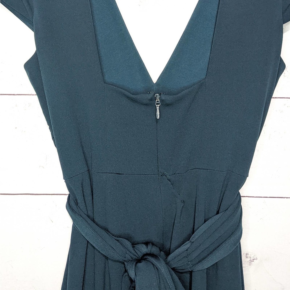 Dress The Population Evie Pine Maxi Gown Dress Forest Green Women's Size Large - Picture 7 of 10